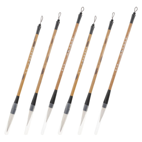 6pcs multi-function calligraphy practice brushes writing accessories