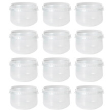 12pcs caramel pudding yogurt transparent