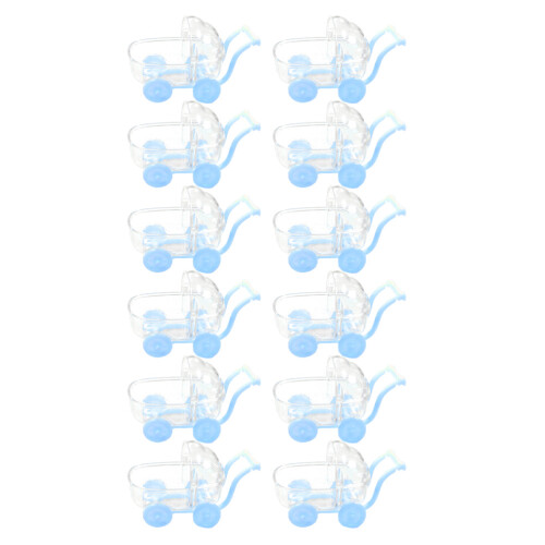 12 pcs candy storage boxes shaped as stroller plastic toys for kids 2