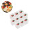 20pcs transparent square mousse cups with lid for desserts 6