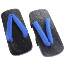 1 pair black wood clogs flops size 40 24cm