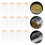 100Pcs PVC Heat Shrink Caps Transparent 8