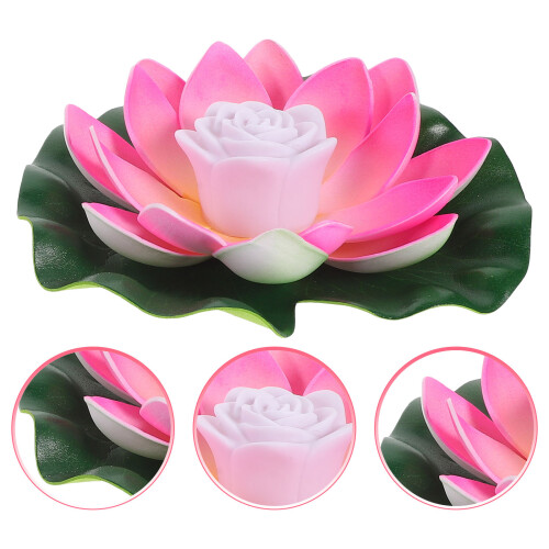 6pcs led lotus for pool landscape decorative 2