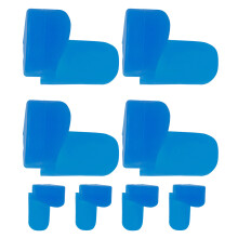 8Pcs Durable Silicone Clarinet Thumb Rest Pads Blue Finger Protectors