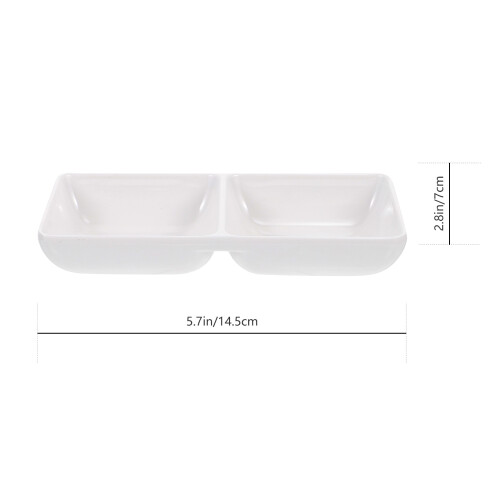 2pcs Dish Study Room Dish Graffiti Paint Holders Sauce Dishes 1