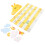 cartoon giraffe height chart sticker self-adhesive growth wall decal 10