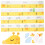 cartoon giraffe height chart sticker self-adhesive growth wall decal 3