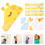 cartoon giraffe height chart sticker self-adhesive growth wall decal 9