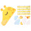 cartoon giraffe height chart sticker self-adhesive growth wall decal 5