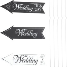 1Set Hochzeit Wegweiser PP Mit , Für Außen