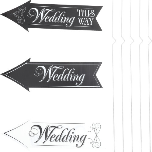 1Set Hochzeit Wegweiser PP Mit , Für Außen