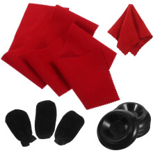 piano accessories set with dust cover cloth pedal covers caster cups