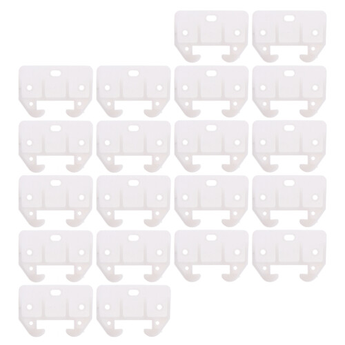 20pcs plastic drawer track guides replacements 2