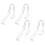 4pcs stainless steel sandal shapers inserts display rack 5
