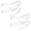 4pcs stainless steel sandal shapers inserts display rack 4