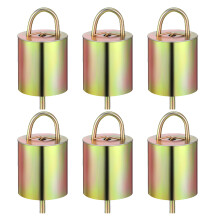 6 pcs metal cow bells for cattle, horse, sheep - anti-lost ringing