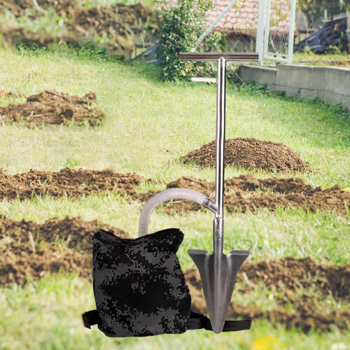 Manual Fertilizer Spreader With Bag Adjustable Hand Operated Garden Tool 1