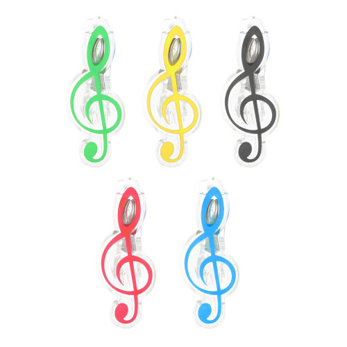 5pcs music holder clips for students, assorted colors 2
