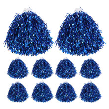 10 handpoms met metalen pompons en kunststof handvatten