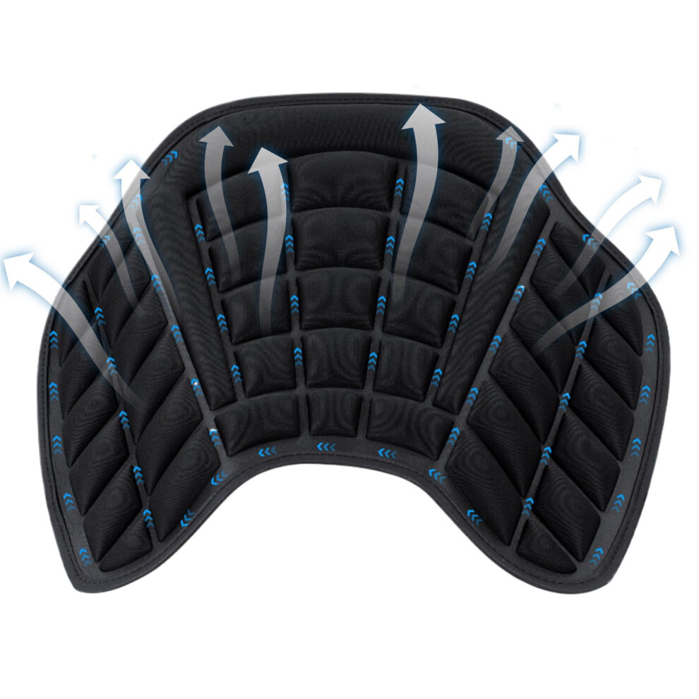 Motorcycle Seat Pad Foam Shock-Absorbing Non-Slip Breathable Cushion For Driving And Travel Thick Ergonomic Support 9393856002191