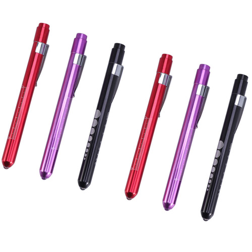 6Pcs Convenient Multifunctional LED Pen Light Flashlight