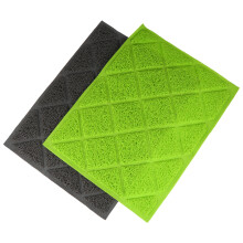 2pcs pet dog cat food water bowl placemat litter mat pad