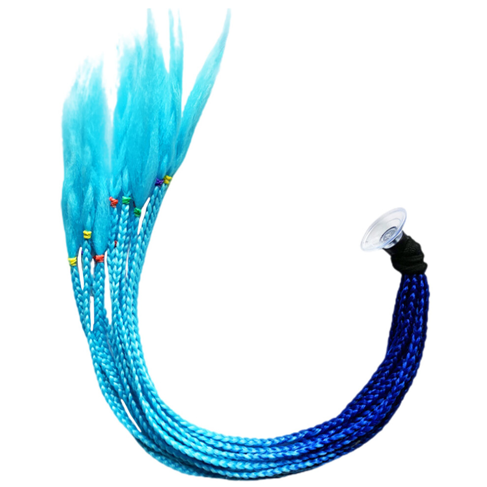 Solustre Unisex Replaceable Braid With Suction Cup For Decorative Ponytail Hair