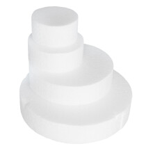 Foam Cake Dummies For Fondant Practice 4-Tier Round Fake Cake Decor