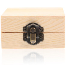 Multi-Grid Wooden Essential Oil Box Light Yellow Smooth Surface Holder