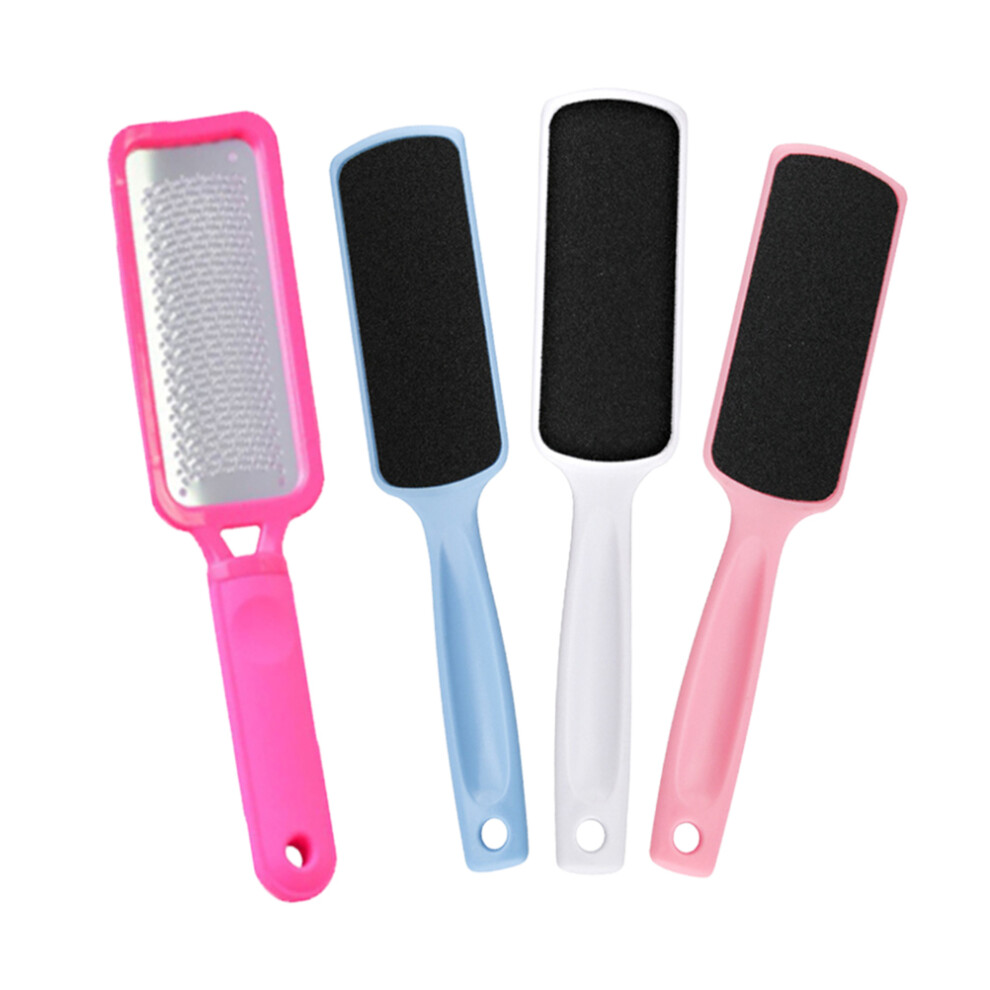 Artibetter Double Sided Foot File Rosy Stainless Steel With 3 Colored Sandpapers