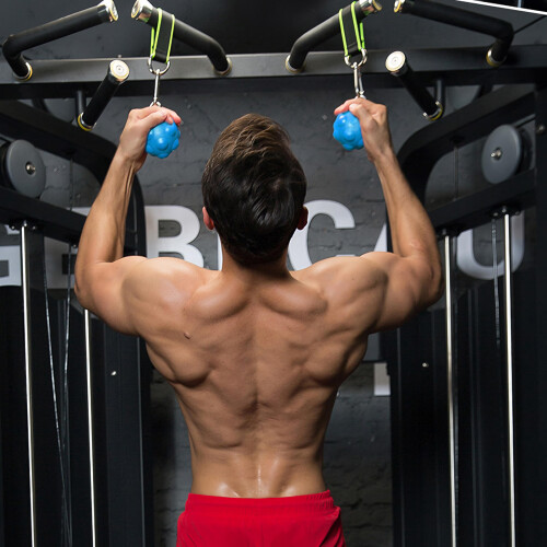 solid grip ball gym hanging straps fitness training aids 2