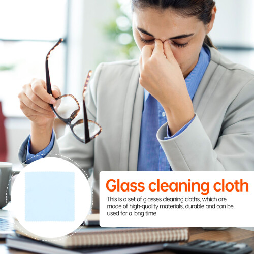 100pcs 10x10cm microfiber cloths for glasses, camera, phone 2