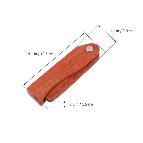 wooden anti-static foldable comb for hair beard bangs pocket 1
