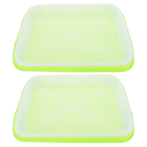 2 sets sprout vegetable seedlings tray wheatgrass double-layer box 1
