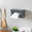 wall-mounted plastic waterproof toilet paper holder dark grey 2