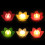 12 pcs led lotus electronic river light mixed color 4