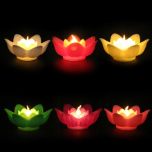 12 pcs led lotus electronic river light mixed color