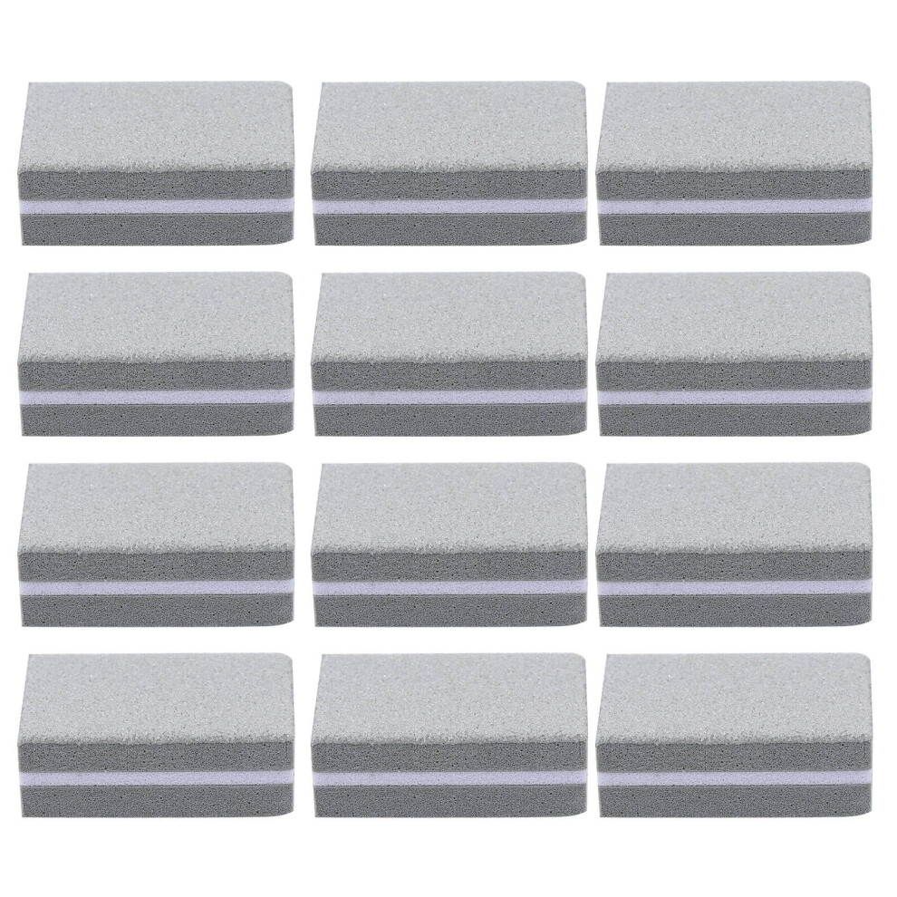 Iplusmile Grey 50Pcs Manicure Polishing Sponges Nail File Buffing Nail Block