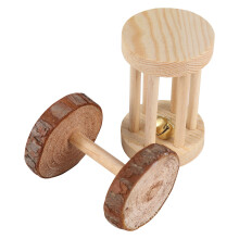 One Set Of Wooden Hamster Roller Molar Chew Toy