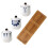 ceramic spice jar set with tray and spoons for kitchen storage 9