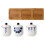 ceramic spice jar set with tray and spoons for kitchen storage 10