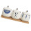 ceramic spice jar set with tray and spoons for kitchen storage 8