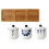 ceramic spice jar set with tray and spoons for kitchen storage 11