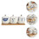ceramic spice jar set with tray and spoons for kitchen storage 3