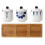 ceramic spice jar set with tray and spoons for kitchen storage 4