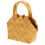 hand-held woven flower basket with wicker handle decorative 1