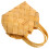 hand-held woven flower basket with wicker handle decorative 2