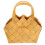 hand-held woven flower basket with wicker handle decorative 4