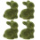 4pcs mini flocked bunny ornaments for easter decoration 10