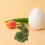 4pcs mini flocked bunny ornaments for easter decoration 11